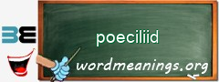 WordMeaning blackboard for poeciliid